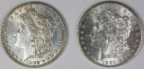 1901-O AND 1902 MORGAN SILVER DOLLARS