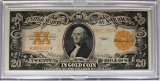 1922 $20 GOLD CERTIFICATE