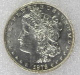 1878 7F MORGAN SILVER DOLLAR
