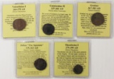 NICE SET OF 5 XF+ ANCIENTS ALL FULLY ATTRIBUTED