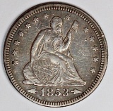 1853 ARROWS AND RAYS QUARTER