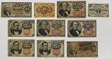 10 PCS. FRACTIONAL CURRENCY