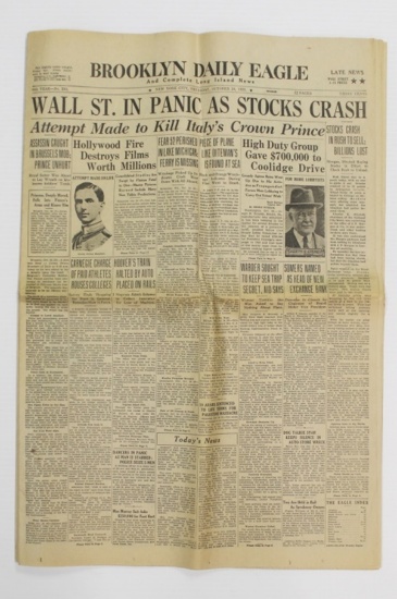 BROOKLYN DAILY EAGLE OCT. 24 1929