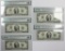 FIVE 2003 $2.00 FEDERAL RESERVE NOTES