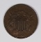 1864 TWO CENT LARGE MOTTO