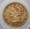 1902-S $5 GOLD LIBERTY