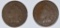 1872 INDIAN CENT AND 1872 CENT