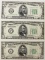 THREE 1934-C $5.00 FEDERAL RESERVE NOTES:
