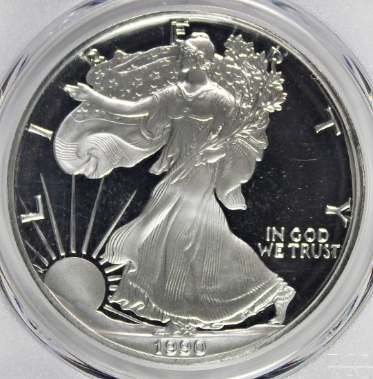 1990-S AMERICAN SILVER EAGLE