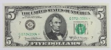 1969-B $5.00 FEDERAL RESERVE STAR NOTE
