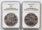 1989 AND 1990 AMERICAN SILVER EAGLES