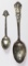LOT OF 2 ANTIQUE STERLING SILVER INDIAN SPOONS
