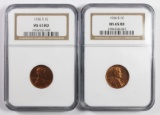 TWO 1936-S LINCOLN CENTS