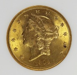 1904 $20 GOLD LIBERTY