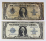(2) 1923 $1.00 SILVER CERTIFICATES