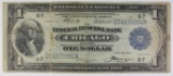 1918 $1.00 FEDERAL RESERVE BANK
