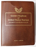 SET OF 22K GOLDEN REPLICAS OF U.S. STAMPS