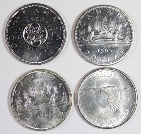 (4) CANADA SILVER DOLLARS