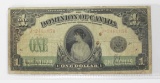 1917 $1.00 DOMINION CANADA