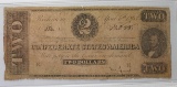 1863 $2.00 CONFEDERATE