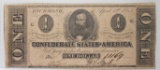 1863 $1.00 CONFEDERATE