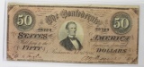 1864 $50 CONFEDERATE