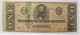 1864 $1.00 CONFEDERATE