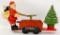 Partially restored Lionel prewar 1105 Mickey Mouse Santa hand car