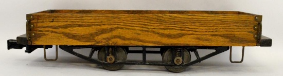Unmarked Lionel 2 7/8 reproduction wooden gondola unpowered