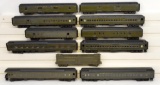 Group of eleven Walthers built up passenger cars w/ OBs Northern Pacific