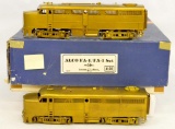 NJ Custom O scale brass 148 Alco FA-1 / Fa-1 diesel locomotive set in OB