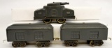Restored Lionel prewar O gauge armored train set 203 702 702