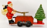 Partially restored Lionel prewar 1105 Mickey Mouse Santa hand car