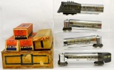 Boxed Lionel prewar O gauge 267W Flying Yankee articulated passenger set