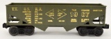 Scarce Lionel postwar O gauge TTOS convention 6167-1967 olive drab hopper