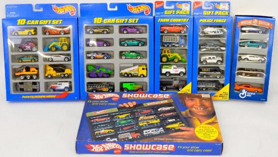 Six Hot Wheels Multi Pack Cars in sealed original boxes
