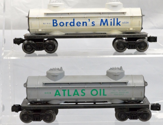 Lionel Madison Hardware special Borden's & Atlas tank cars