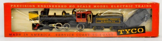 Mint new old stock Tyco HO Santa Fe ten wheeler in OB T233B:1995