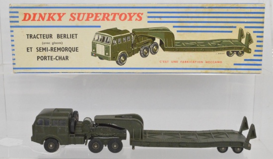 French Dinky Supertoys 890 Berliet Tractor and Trailer in original box