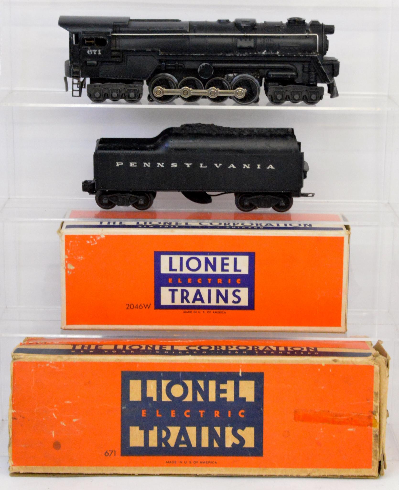 Lionel postwar O gauge 671 turbine and 2046W 50 Proxibid