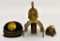 Group of three Miniature WWI German Prussian Pickelhaube Helmets