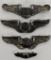 Grouping of four USAF United States Air Force Flight Wings