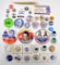 Group of 1960's and 70's Political Pins / Buttons