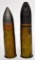 Two WWI US Inert 37mm Shells