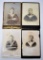 Group of Four Cabinet Cards on Heavy Card Stock