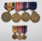 Group of WWI US Medals with One Named to C.L. Andrews Jr. Submariner