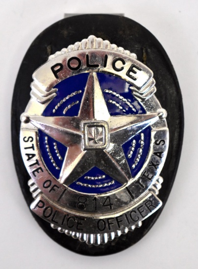 Cut Out & Clip On Leather Special Police Shield Law