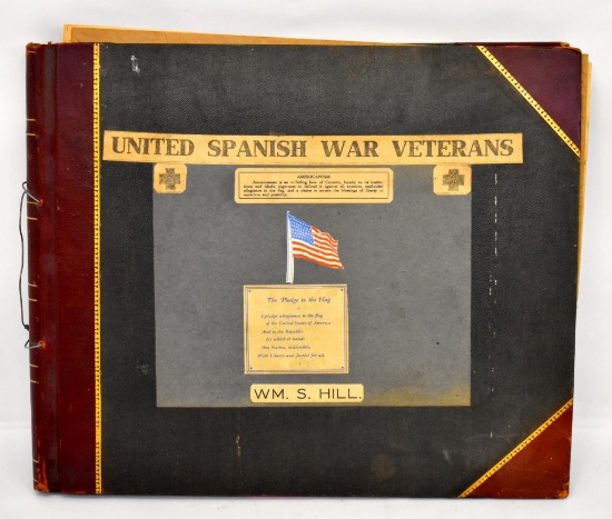 Spanish American War USWV scrapbook from William S Hill