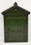 Vintage Chicago Police Call Box with Key