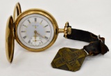 Ornate Elgin Pocket watch belonging to William S Hill Spanish American War Veteran